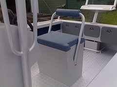 aluminum boat console